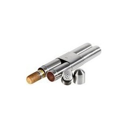 Etui double Adorini acier inoxydable