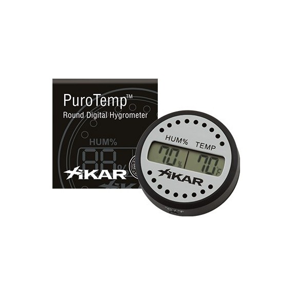 Hygromètre et thermomètre digital Xikar PuroTemp - Rond