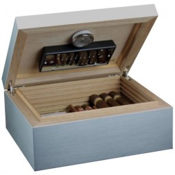 Adorini Cave à cigares Aluminium Medium - Deluxe