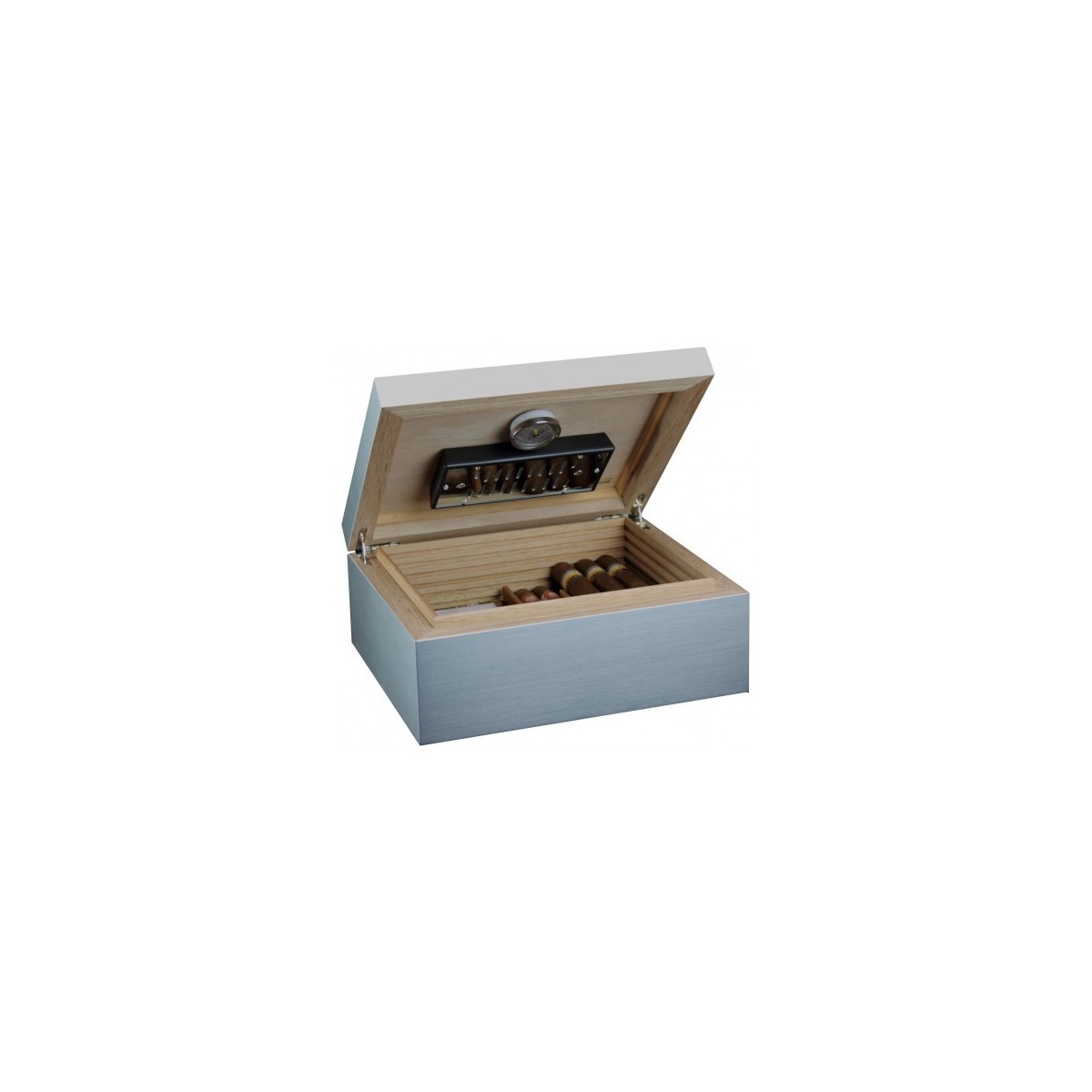 Adorini Cave à cigares Aluminium Medium - Deluxe