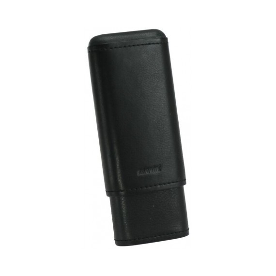 Etui Adorini en cuir pour 3 cigares Cuir  Noir