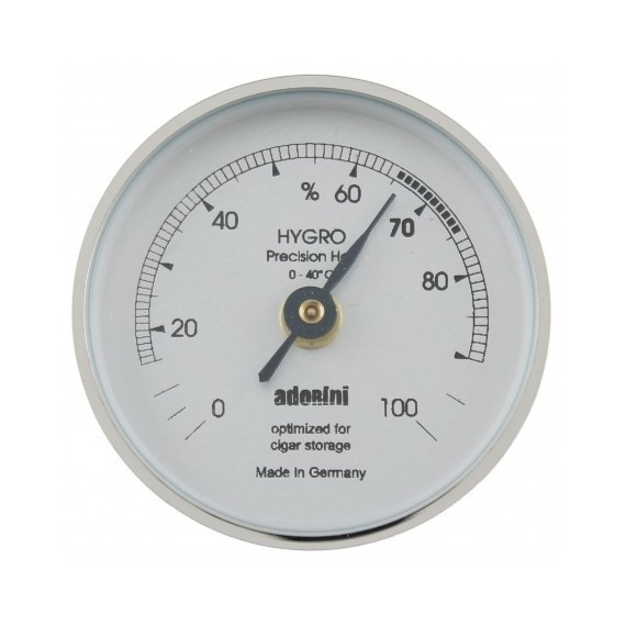 Hygromètre Adorini 45*16mm Argenté