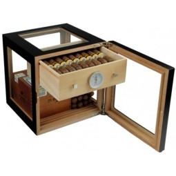 Adorini Cave à cigares Cube noir - Deluxe