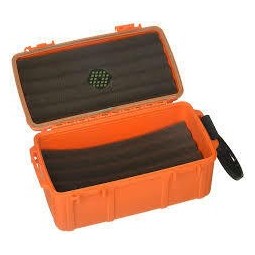 Cigar Caddy 15 cigares Cave de voyage Orange