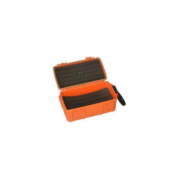 Cigar Caddy 15 cigares Cave de voyage Orange