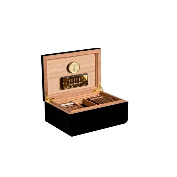 Adorini Cave à cigares Carrara L noir - Deluxe