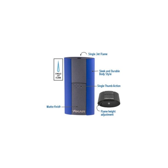 Briquet Xikar Flash Bleu