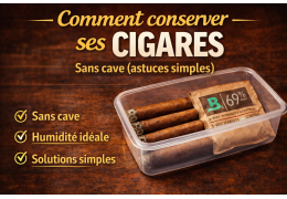 Comment conserver ses cigares sans cave (guide simple)