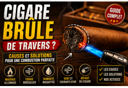 Pourquoi mon cigare brûle de travers ? (causes et solutions)